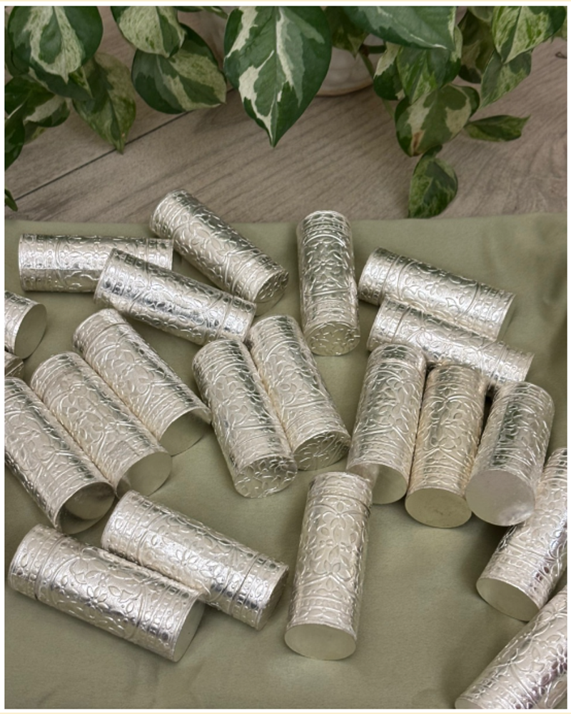 German Silver Cylindrical Dibbi